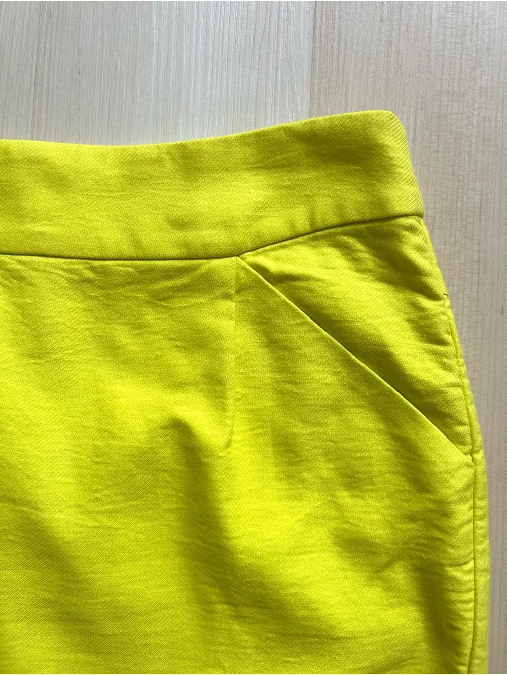 J. Crew Neon Yellow Pencil Skirt